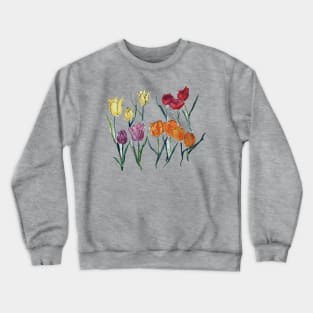 Springtime Tulips Crewneck Sweatshirt
